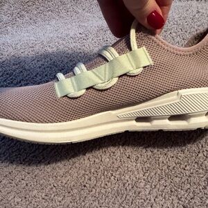 On Running Athletic Shoes in Purple and Mint